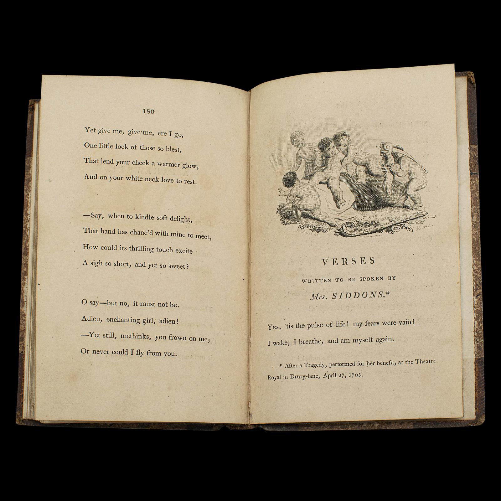 Livre de poésie ancien, Pleasures of Memory, Samuel Rogers, anglais, géorgien, 1803 en vente 5