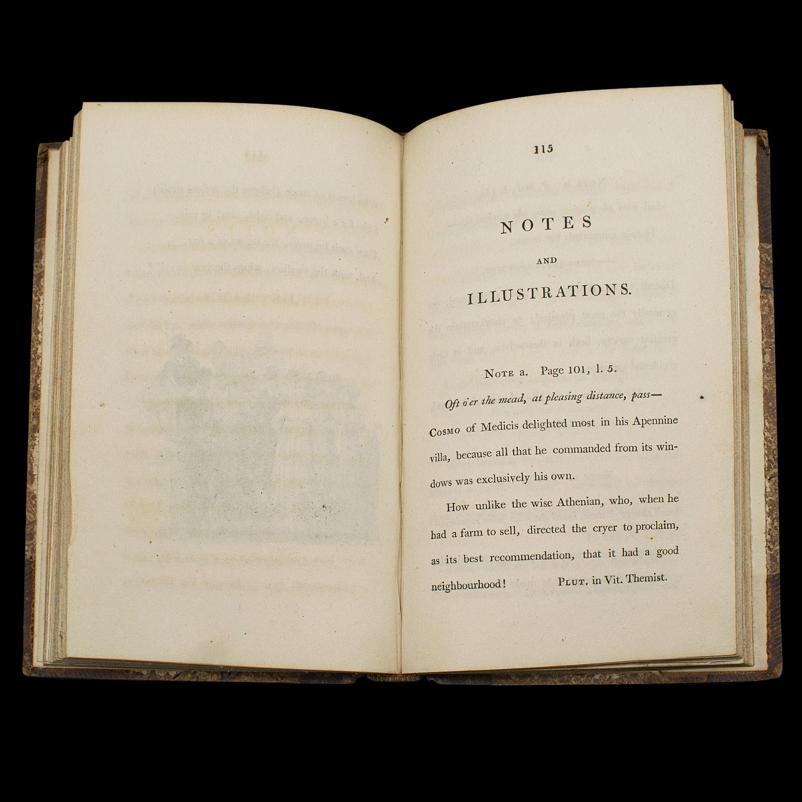 Antique Poetry Book, Pleasures of Memory, Samuel Rogers, English, Georgian, 1803 For Sale 3