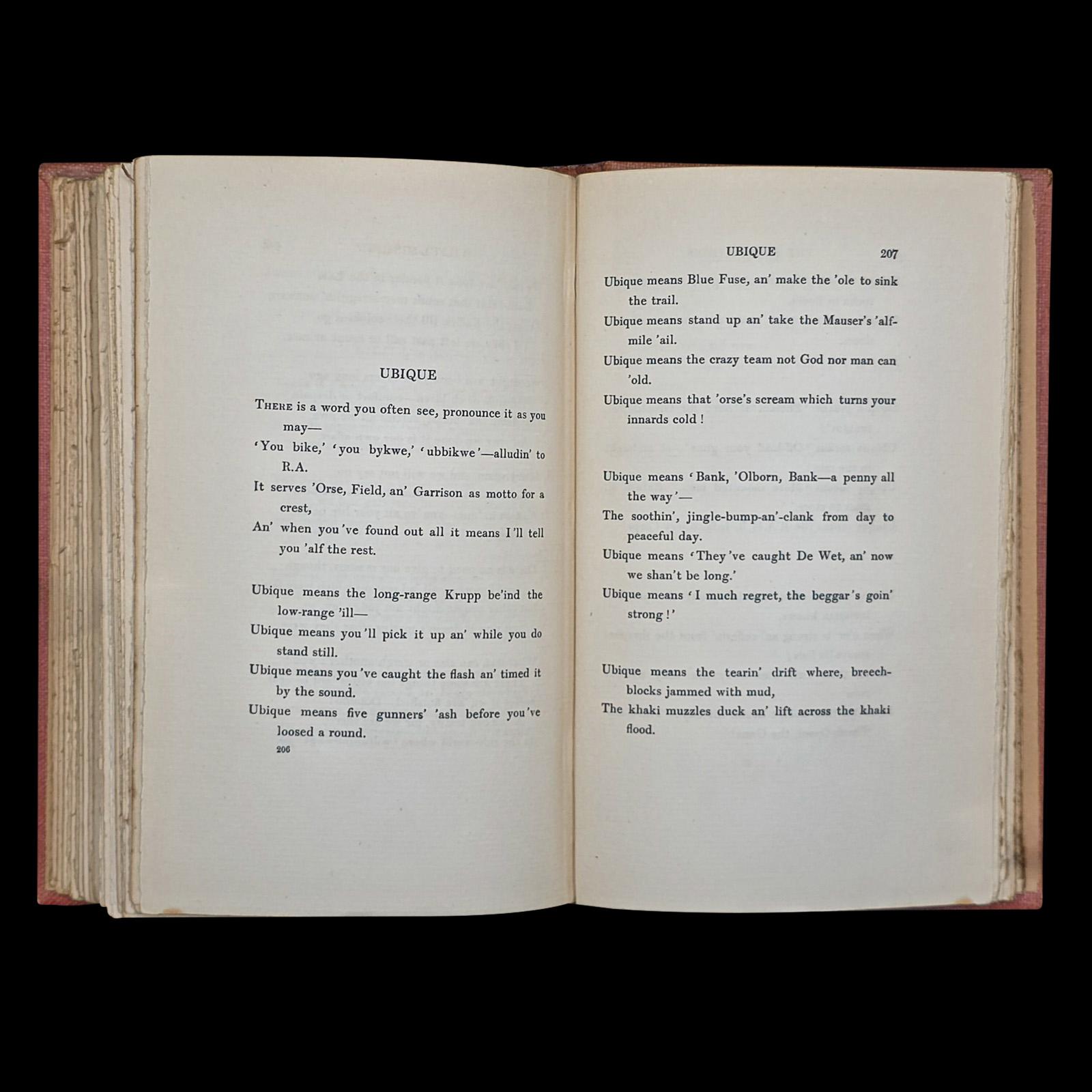 Antique Poetry Book, The Five Nations, Rudyard Kipling, Poems, Literary Classic For Sale 4