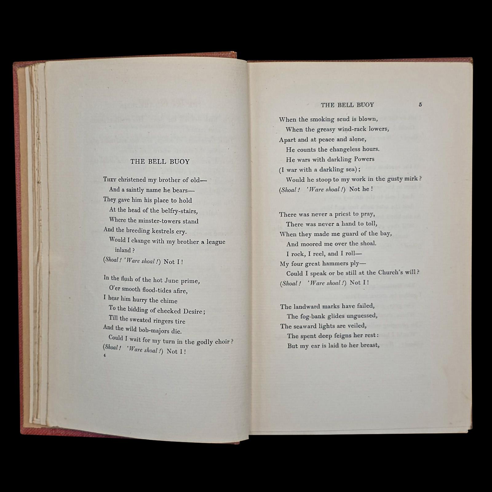 Antique Poetry Book, The Five Nations, Rudyard Kipling, Poems, Literary Classic In Good Condition For Sale In Hele, Devon, GB