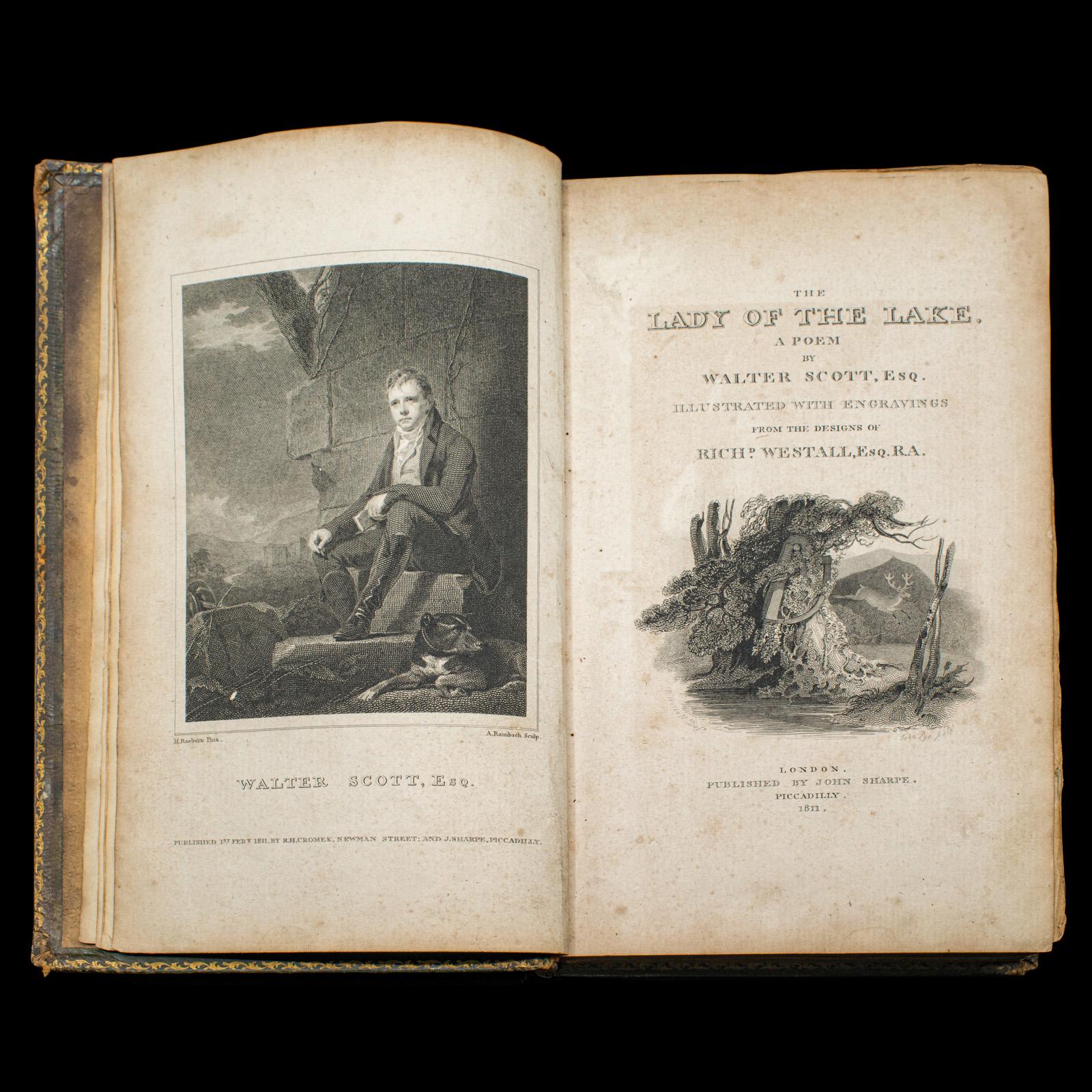 Georgien Livre de poésie ancien The Lady Of The Lake, Walter Scott, première édition géorgienne en vente