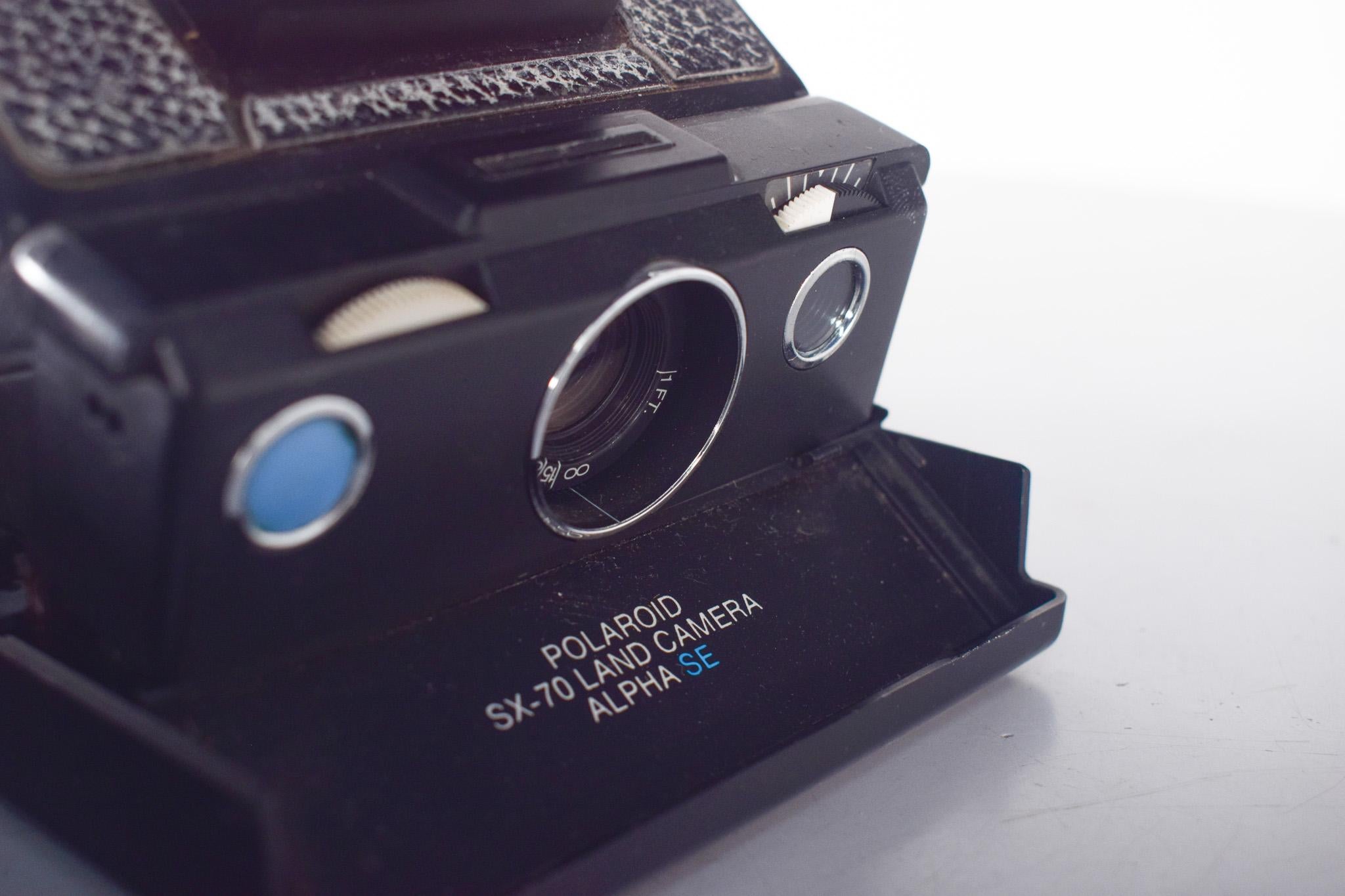 Métal Camera Polaroid ancienne Alpha SE, SX 70. en vente