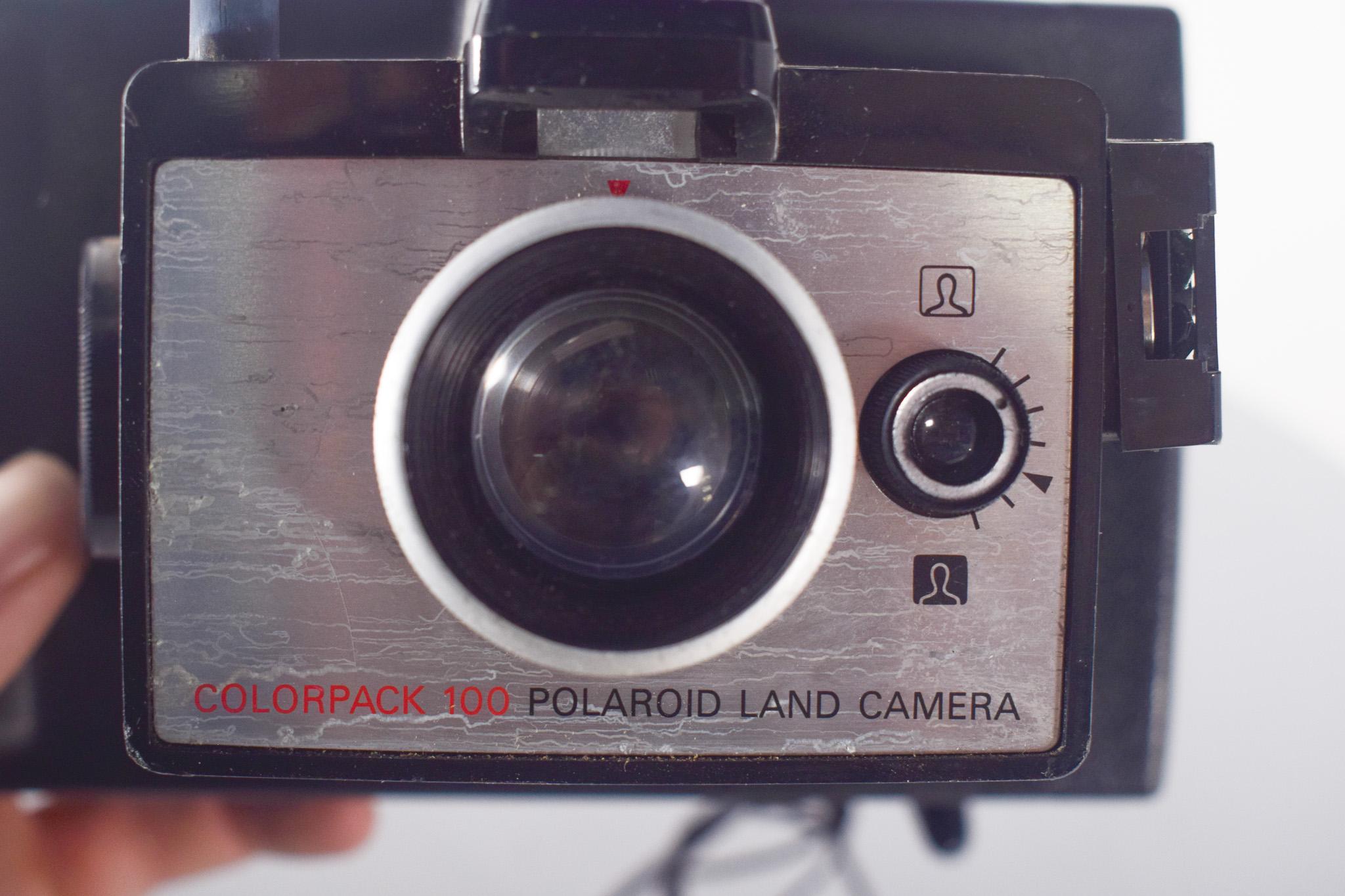 Métal Polaroid Colorpack 100 appareil photo ancienne en vente