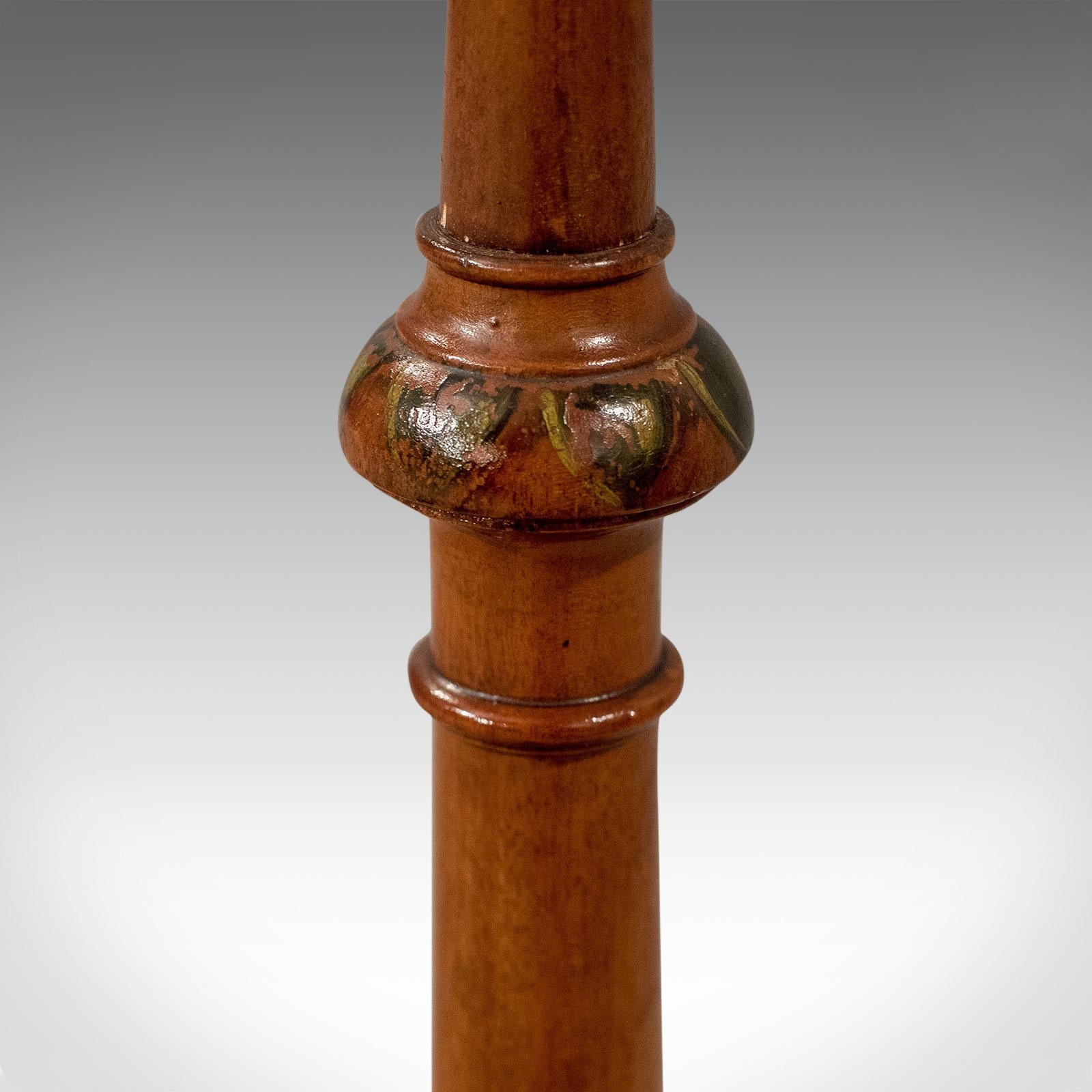Antiker Standschirm, englisch, viktorianisch, Mahagoni, Gobelinstickerei, Wandteppich (Viktorianisch) im Angebot