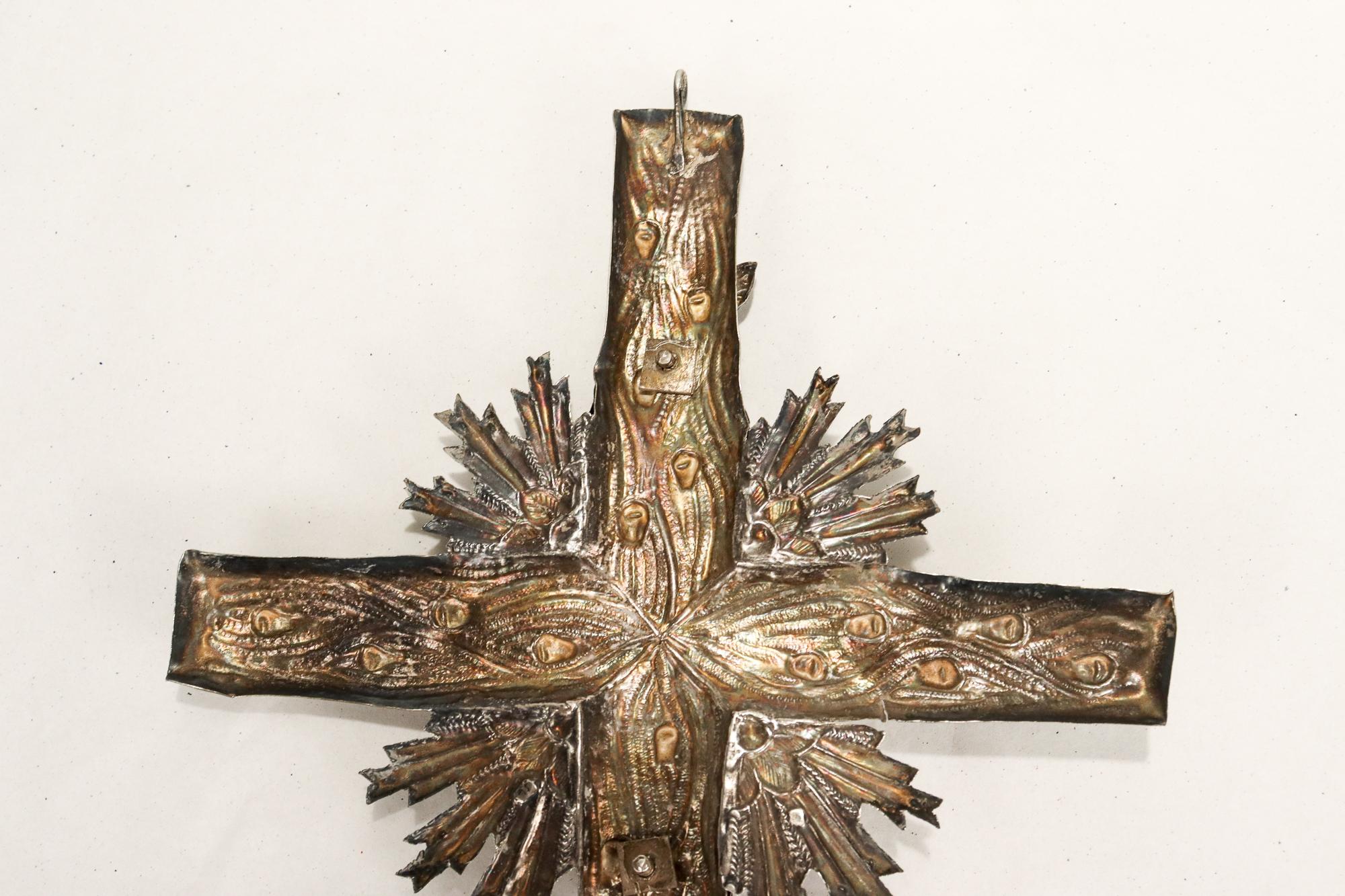 Antique Polish Solid Silver Eastern Orthodox Cross or Crucifix 3