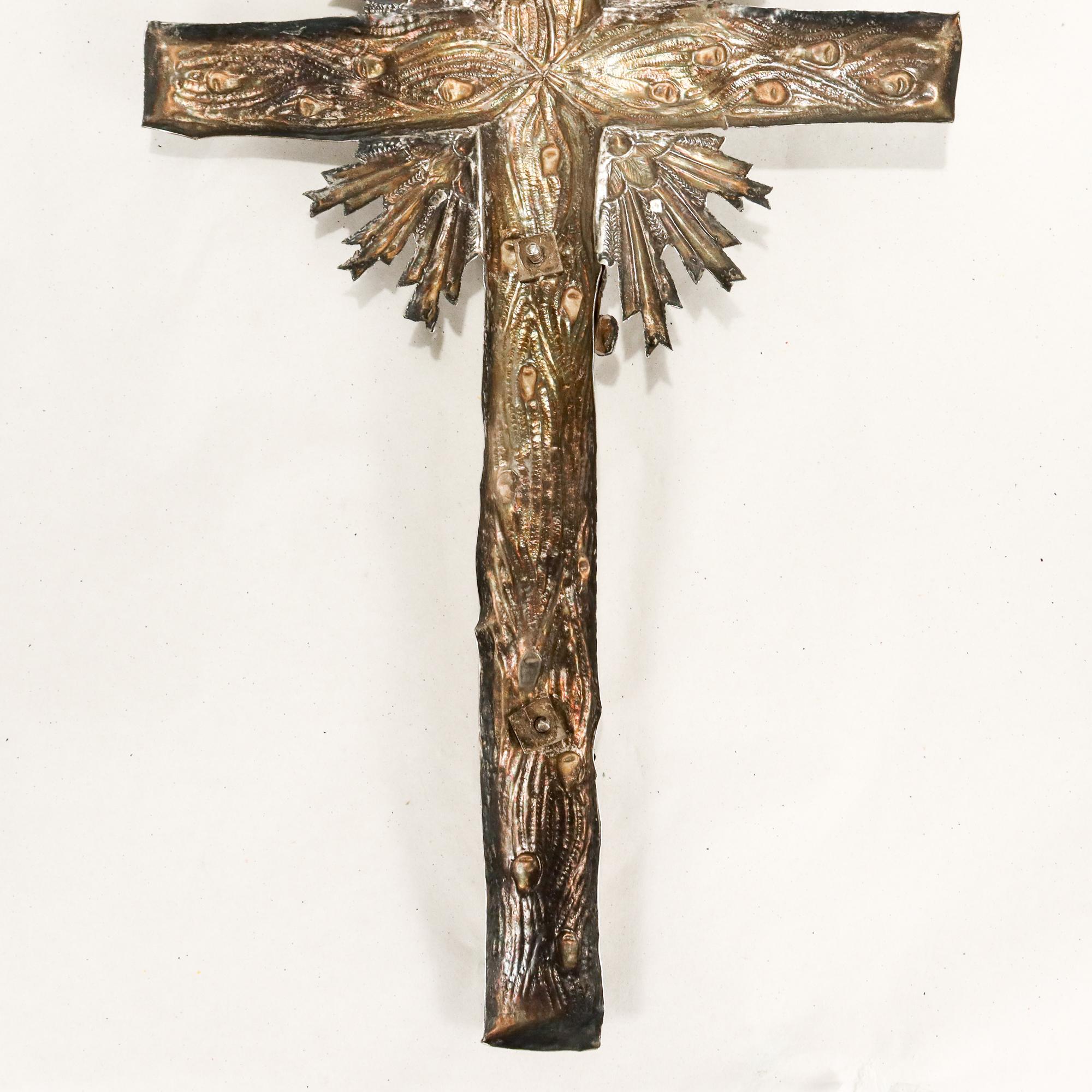 Antique Polish Solid Silver Eastern Orthodox Cross or Crucifix 4