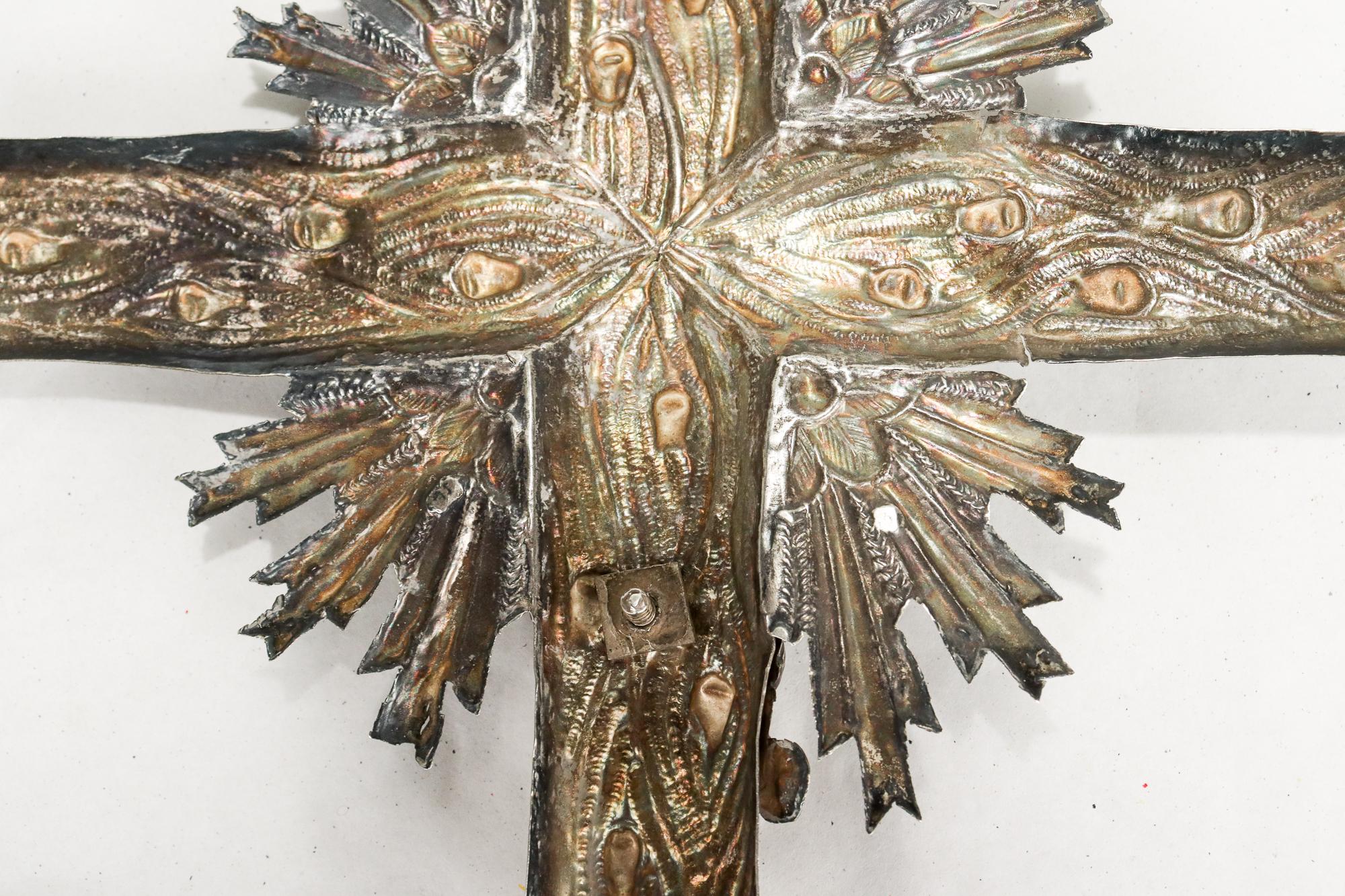 Antique Polish Solid Silver Eastern Orthodox Cross or Crucifix 5