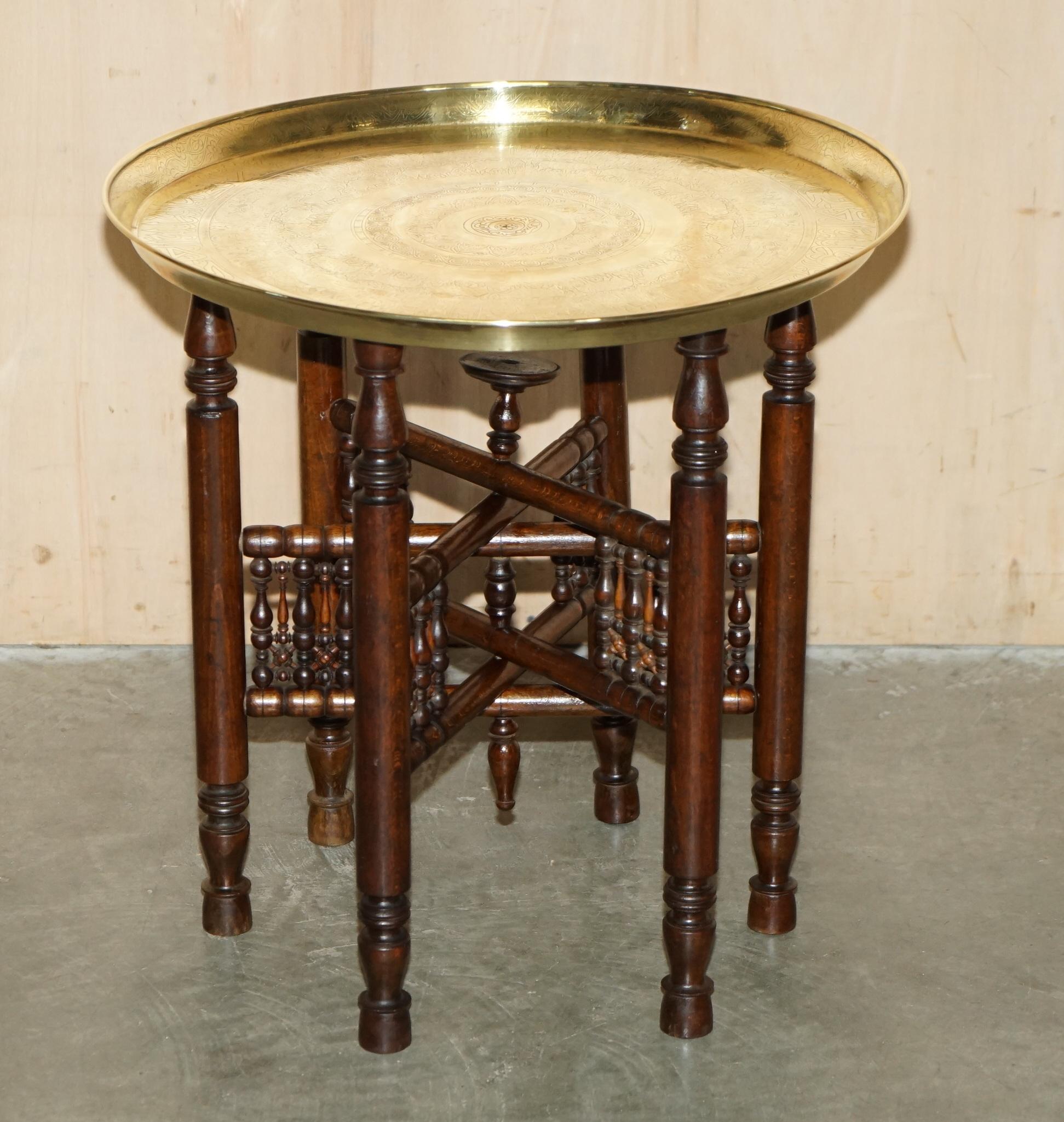 Royal House Antiques

Royal House Antiques is delighted to offer for sale this ornately hand carved Moroccan brass tray table retailed through Liberty's in the 1880-1900's with freshly polished top

Please note the delivery fee listed is just a