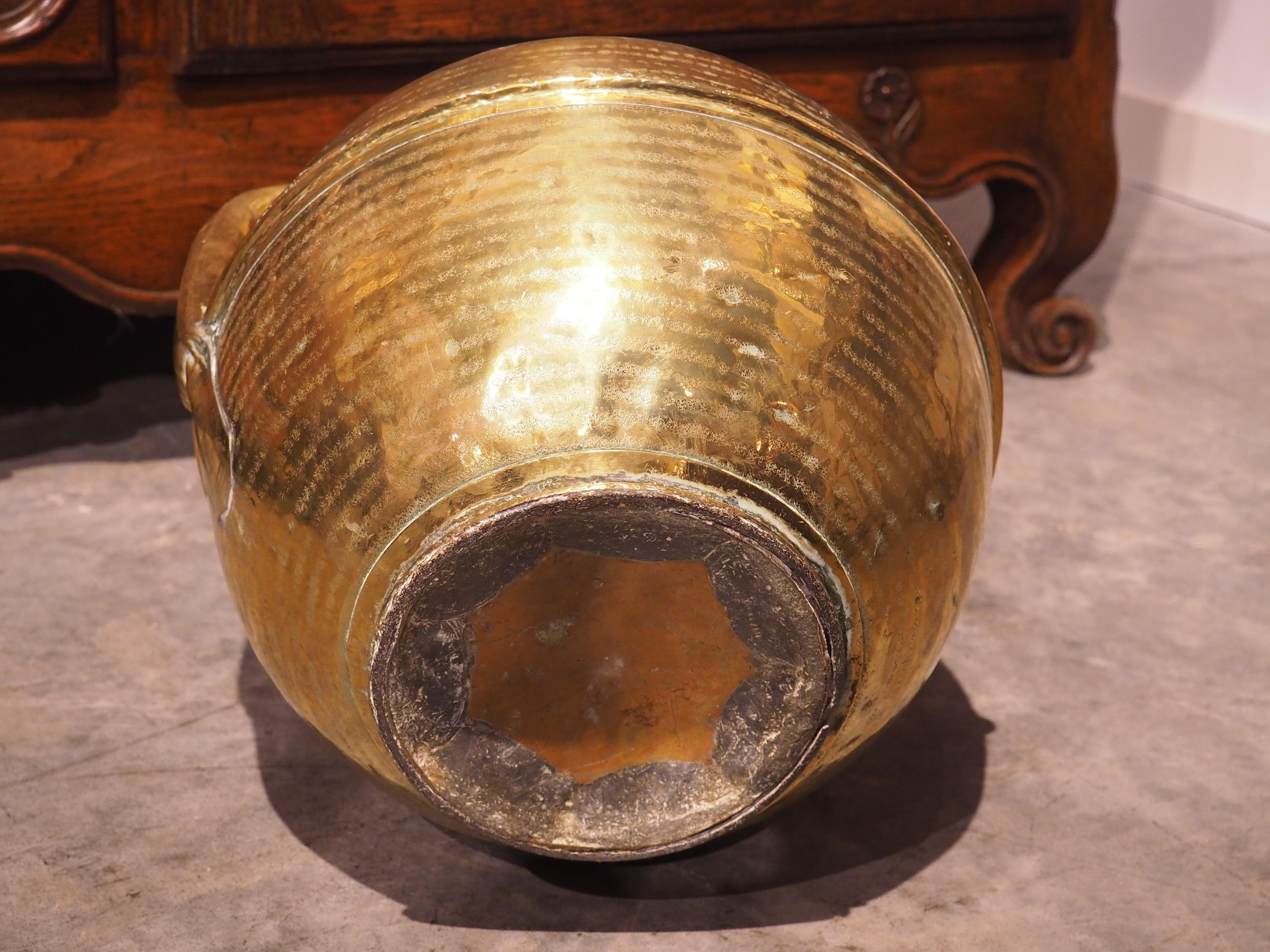 Antique Polished French Brass Milk Jug from Normandy, Circa 1850 8