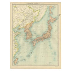 Vintage Political Map of the Japanese Empire, 1922