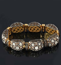 Antique Polki Diamond bangle  Bracelet Natural Diamond Victorian Bracelet