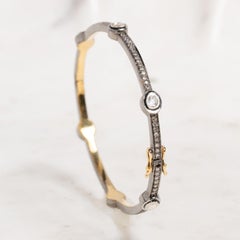 Antique Polki Diamond bangle  Bracelet Natural Diamond Victorian Bracelet