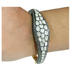 Antique Polki Diamond bangle  Bracelet Natural Diamond Victorian Bracelet