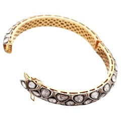 Antiker Polki Diamant-Armreif Armband Natürlicher Diamant Viktorianisches Armband