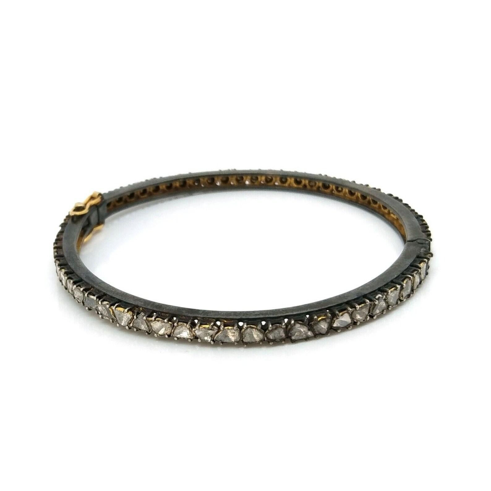 Women's Antique Polki Diamond Bracelet Natural Diamond Victorian  Bracelet For Sale
