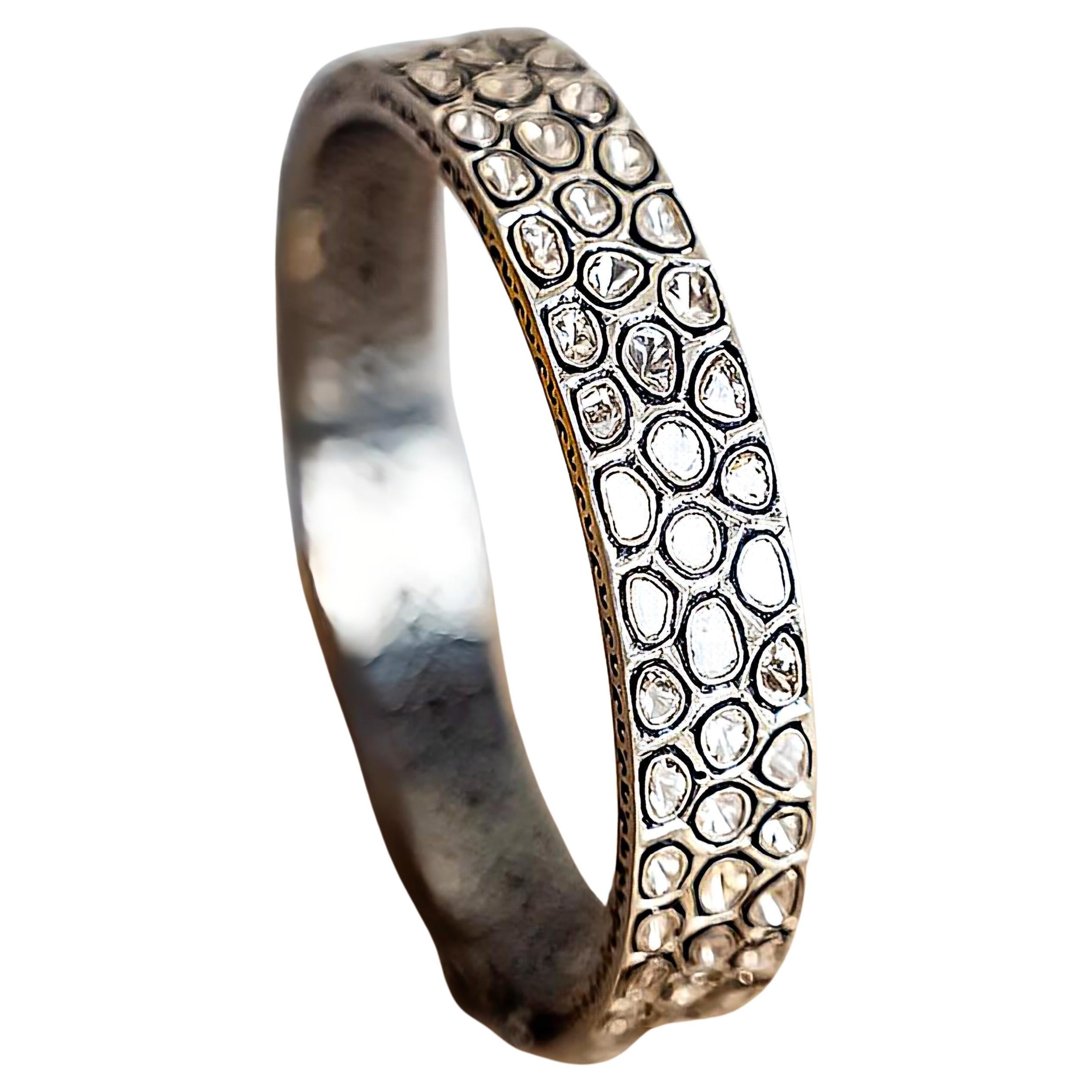 Antique Polki Diamond Bracelet Natural Diamond Victorian Bracelet