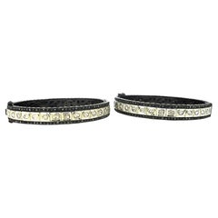 Bracelet ancien Polki en diamants naturels de style victorien  Bracelet fait main 2 pièces