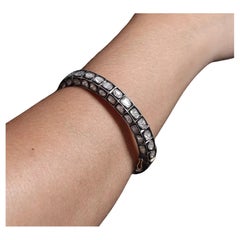 Antiguo Polki Pulsera de Diamantes Diamante Natural Victoriano  Pulsera hecha a mano