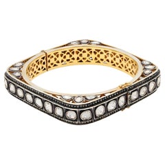 Antique Polki Diamond  Bracelet Natural Diamond Victorian  Bracelet handmade