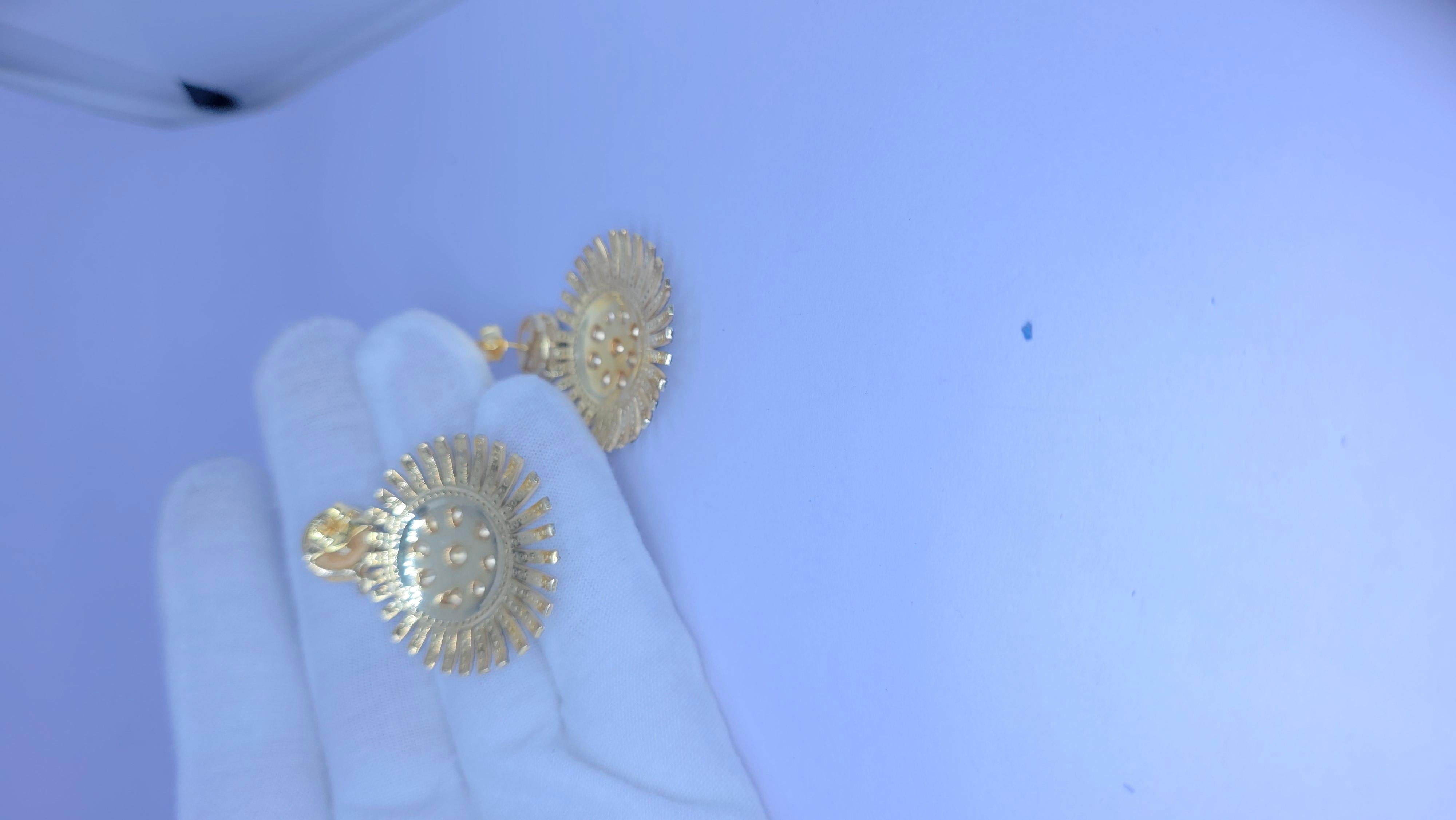 Orecchini antichi con diamanti Polki e  Ciondolo 2 pezzi Gioielli Vittoriani in vendita 3