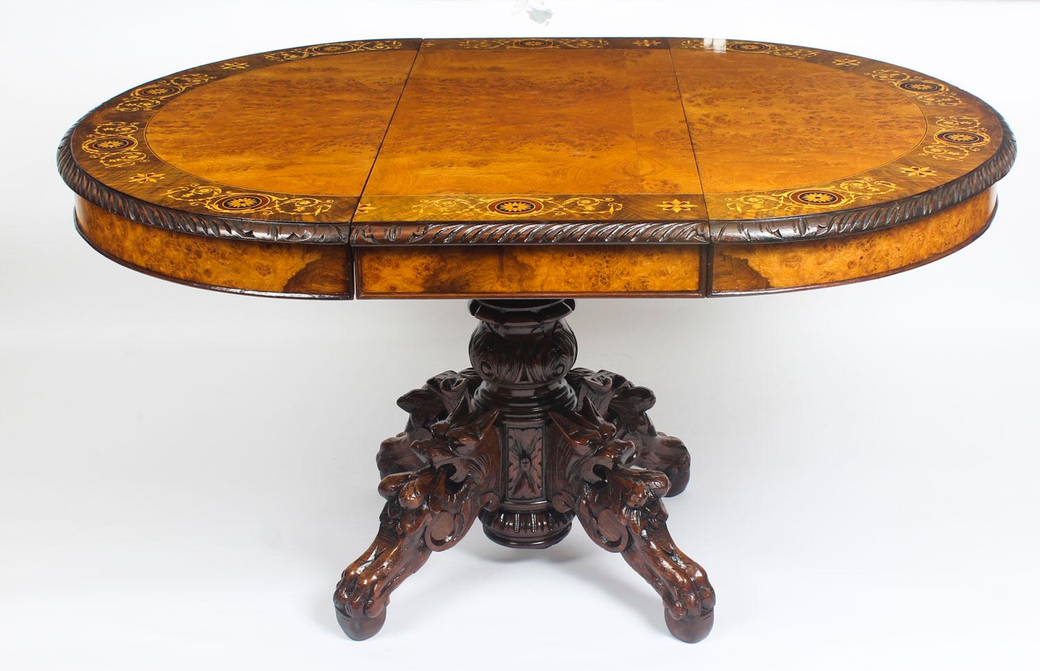 marquetry dining table