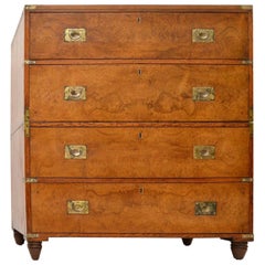 Antique Pollard Oak Military Campaign Chest of Drawers