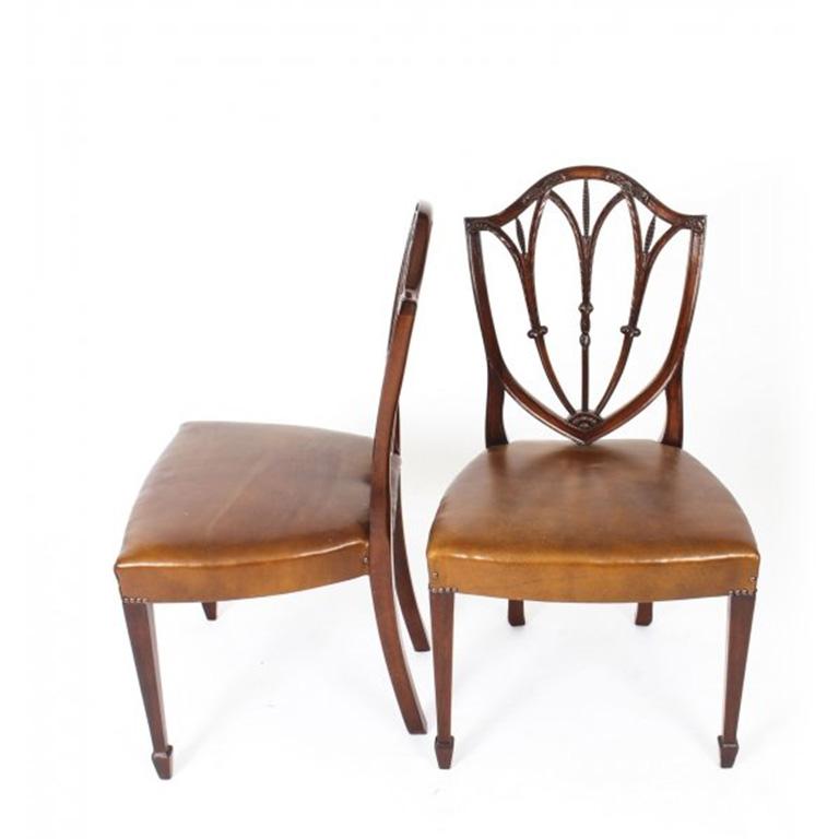 Antique Pollard Oak Victorian Extending Dining Table and 12 Chairs