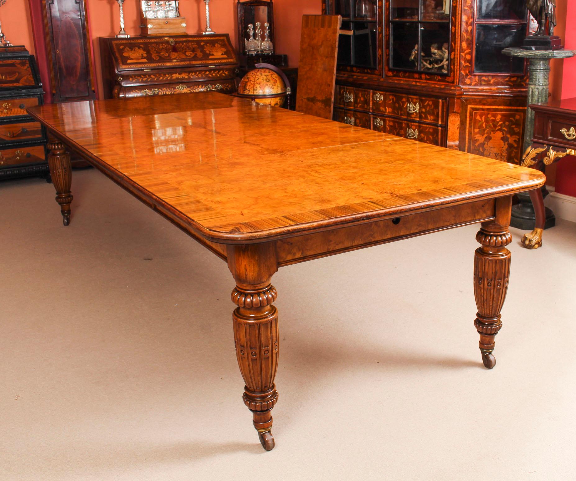 Antique Pollard Oak Victorian Extending Dining Table 19th Century & 12 Chairs In Good Condition In London, GB
