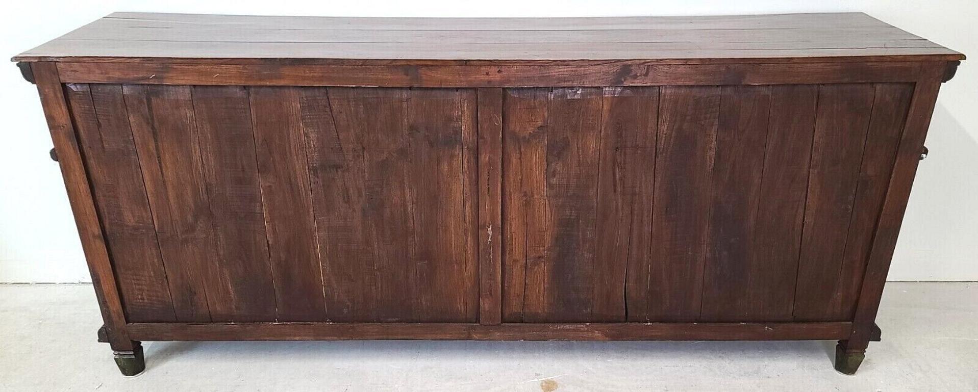 Antique Polychrome French Country Credenza Bar Sideboard 3