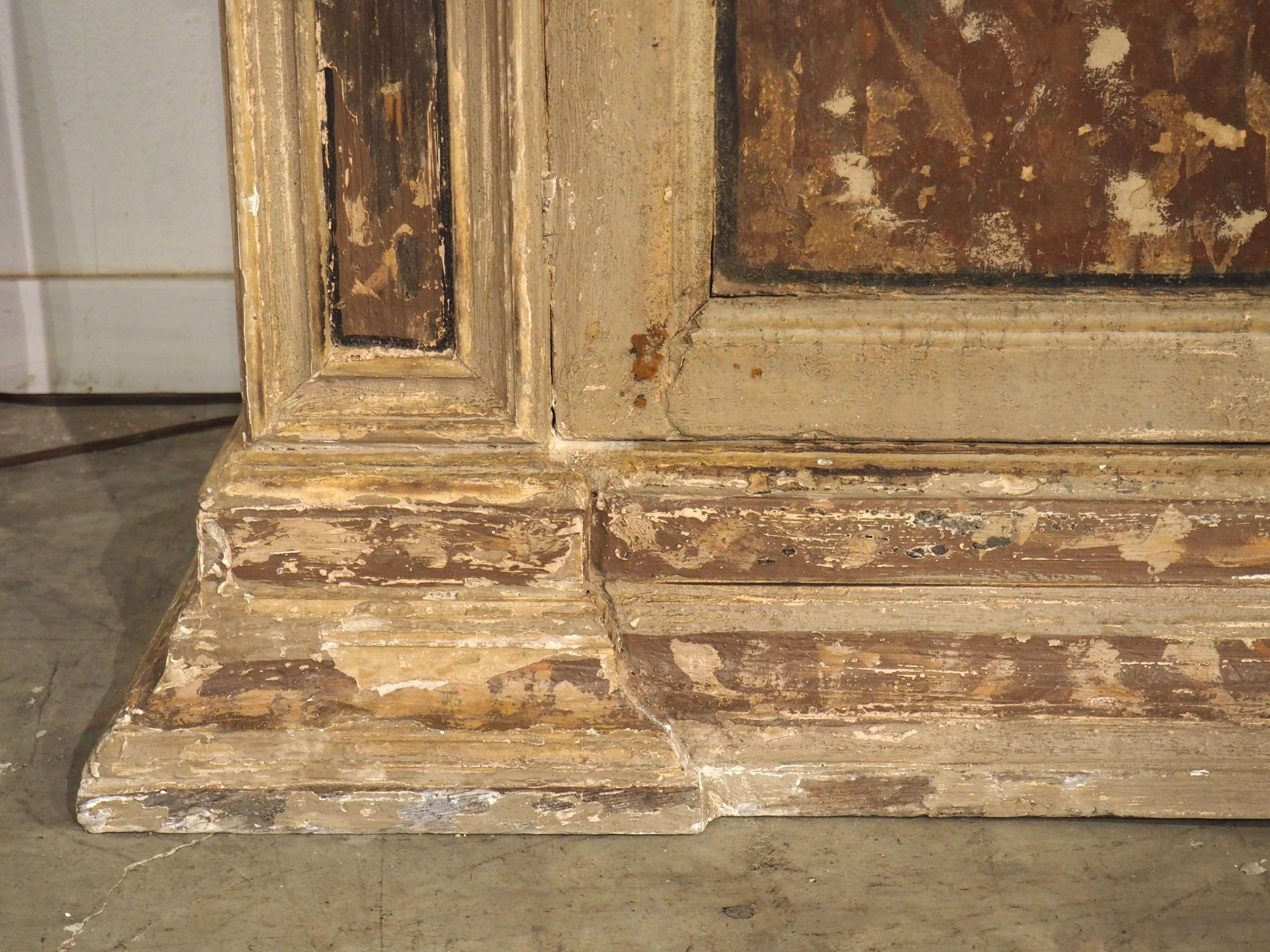 Antike polychrome italienische Anrichte/Buffetschrank aus Neapel, 18. Jahrhundert und später (Holz) im Angebot
