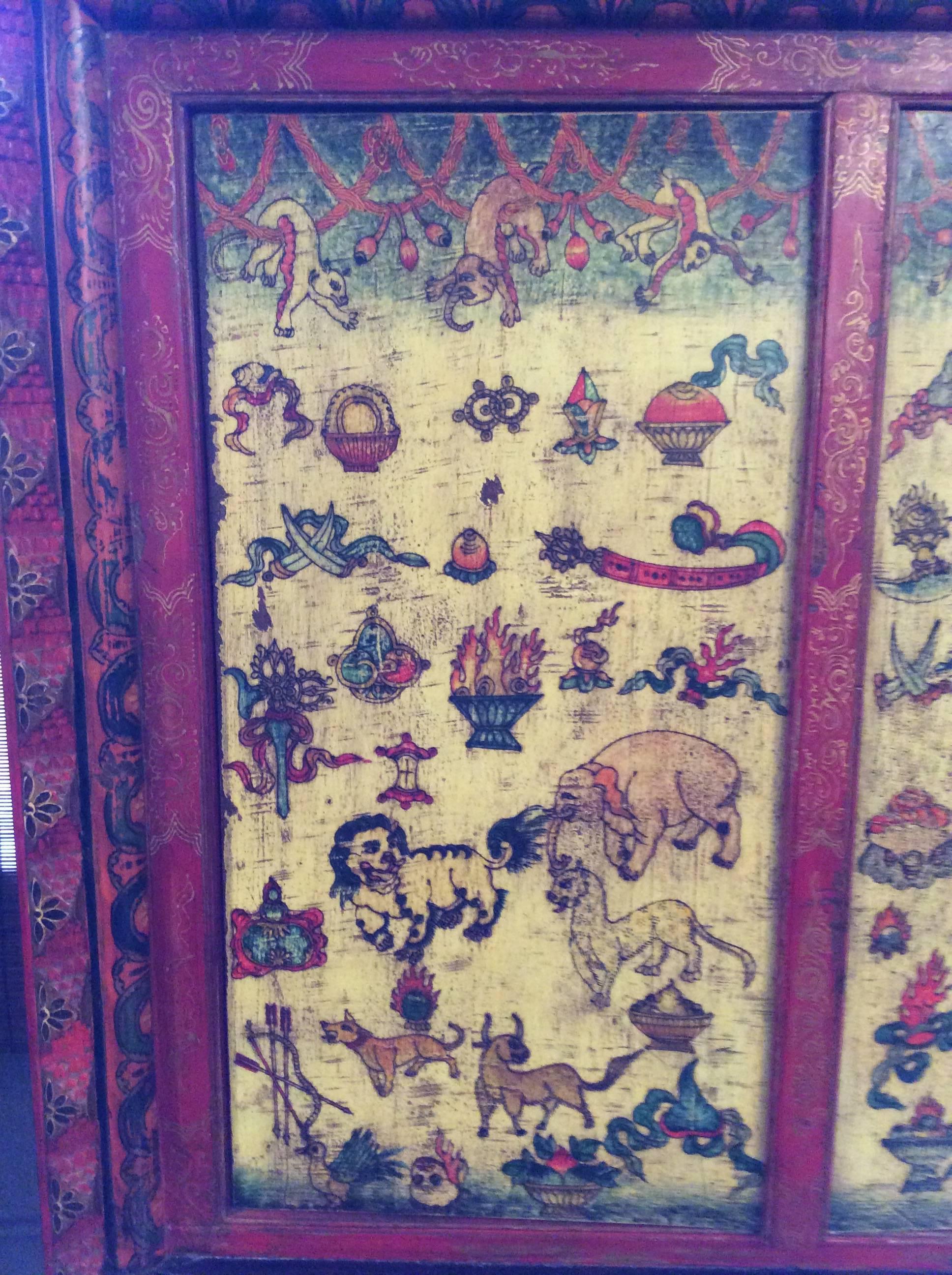 antique tibetan cabinet