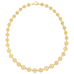 Antique Ponti Gennari Gold Filigree Necklace