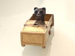 Antique breloque chat à tiroirs pop out of Drawer