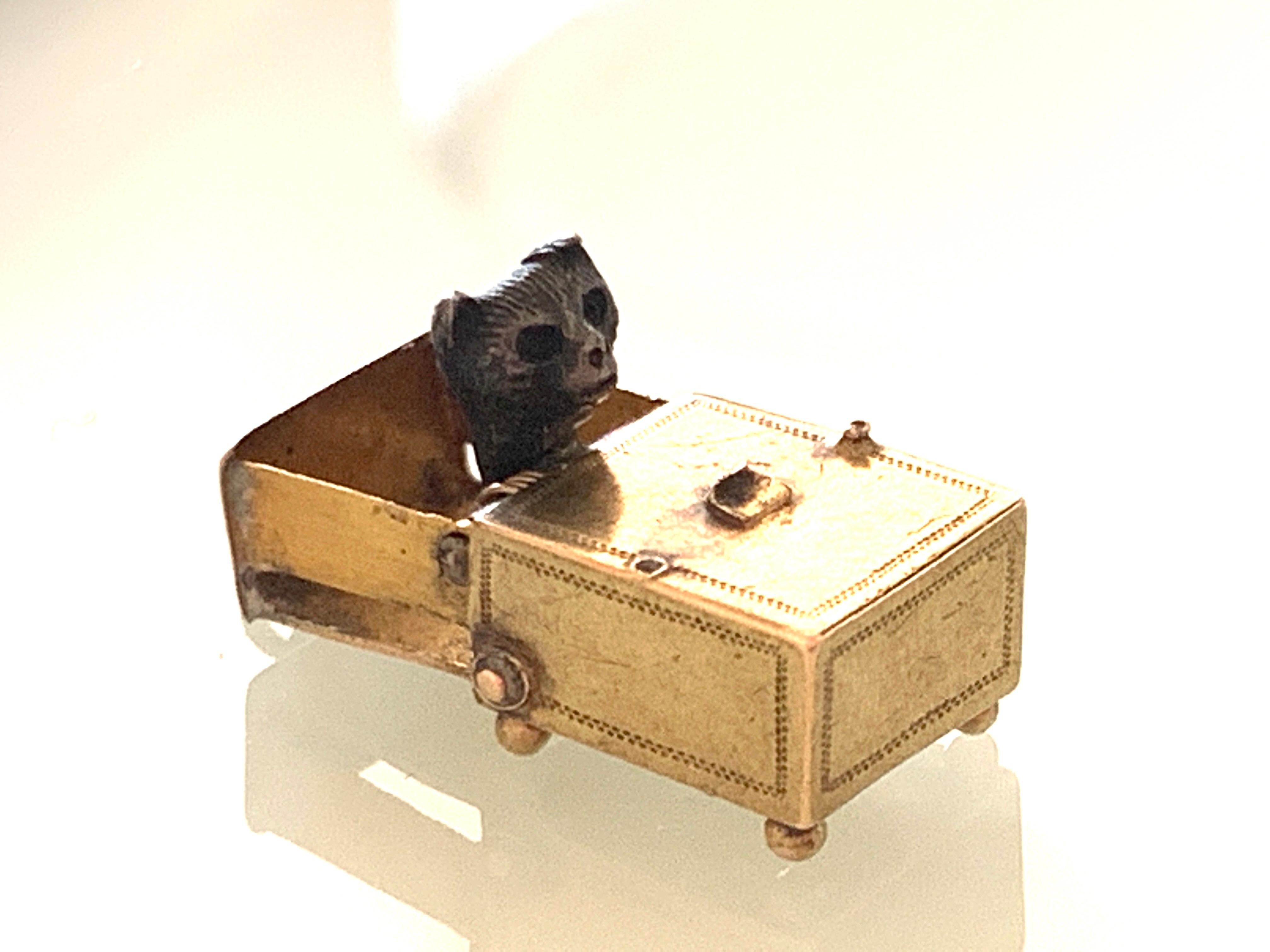 Antique Pop Out of Drawer Cat Charm For Sale 1