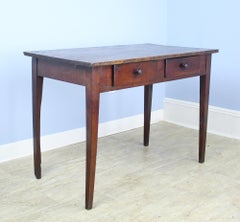 Antique Poplar and Cherry Side Table