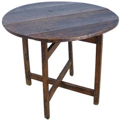 Used Poplar X-Based Side Table