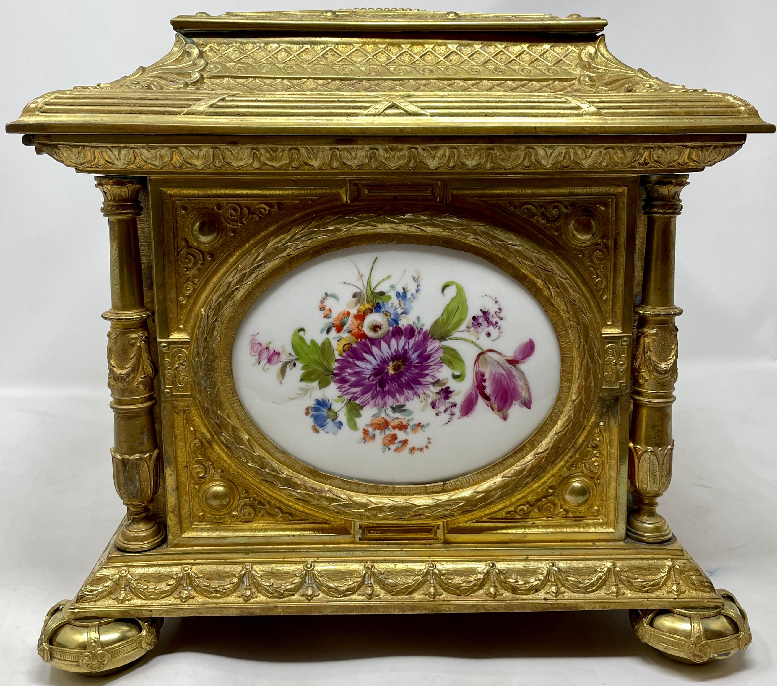 Antique German Porcelain and Ormolu Jewel Box, Circa 1875-1885. 1