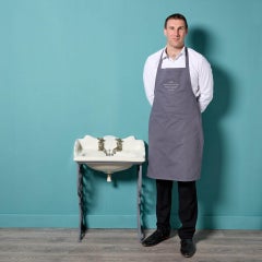 Antique Porcelain Basin with Cast Iron Washstand