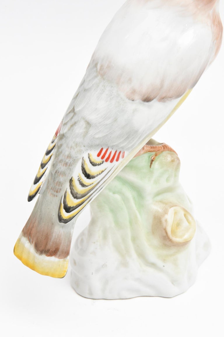 Late 19th Century Antique Porcelain Bird Sculpture or Figurine, Hand Painted and Realistic, KPM For Sale