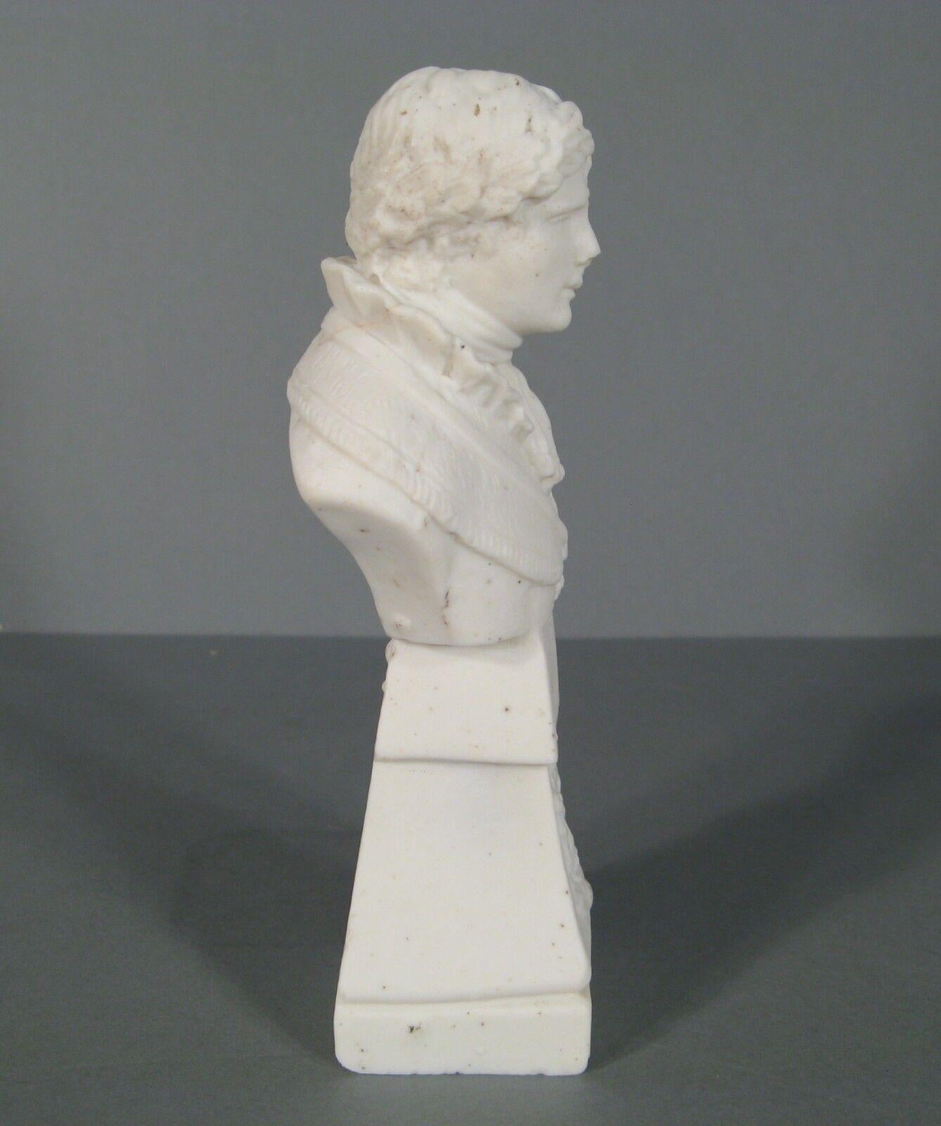 Antique Porcelain Bust of Emperor Napoleon I with Imperial Eagle -1Y95 4