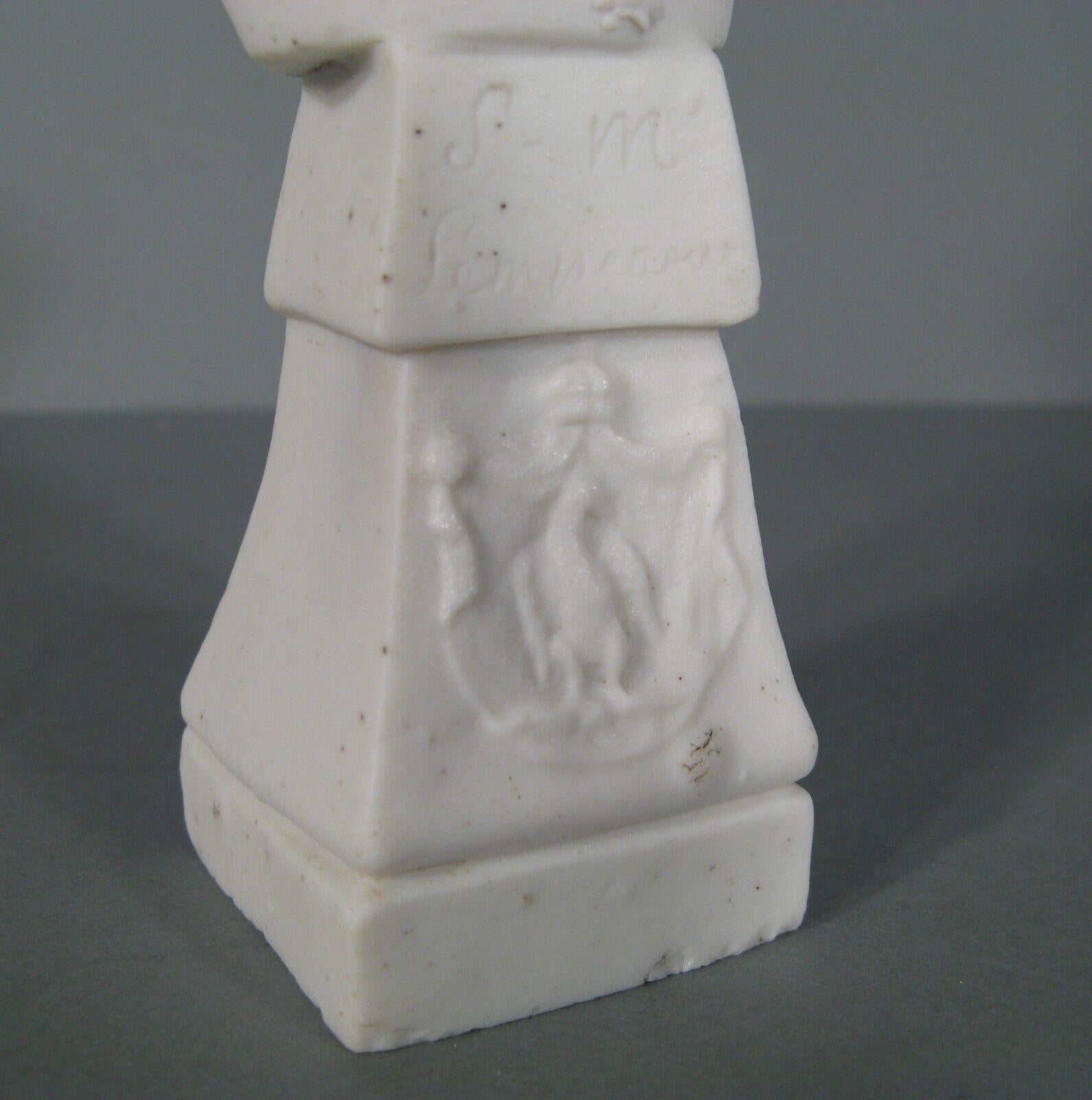 Antique Porcelain Bust of Emperor Napoleon I with Imperial Eagle -1Y95 5