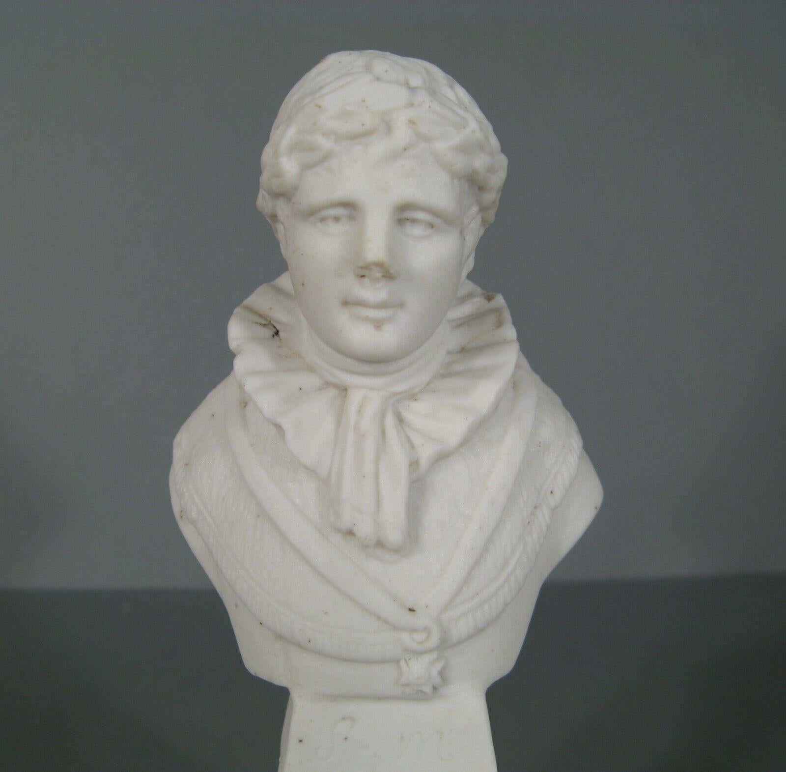 Antique Porcelain Bust of Emperor Napoleon I with Imperial Eagle -1Y95 6