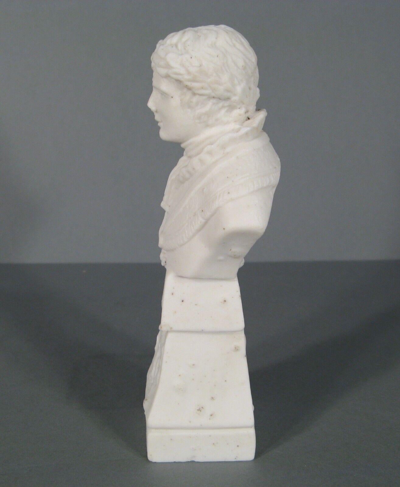 19th Century Antique Porcelain Bust of Emperor Napoleon I with Imperial Eagle -1Y95