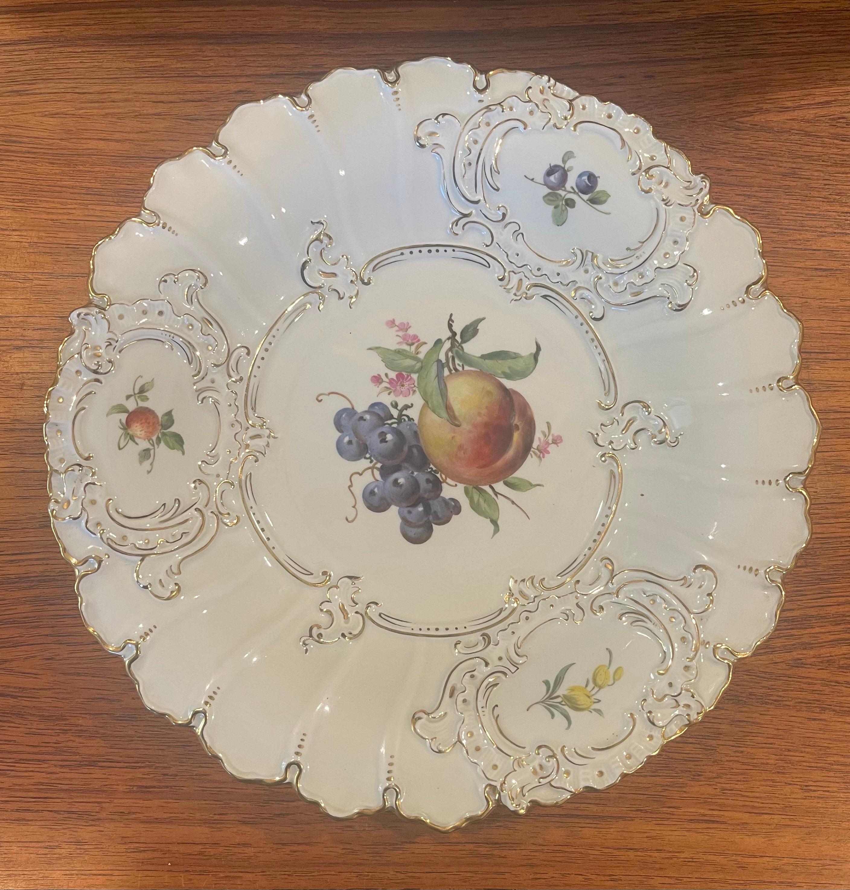 Antique Porcelain Cabinet Bowl by Meissen For Sale 5