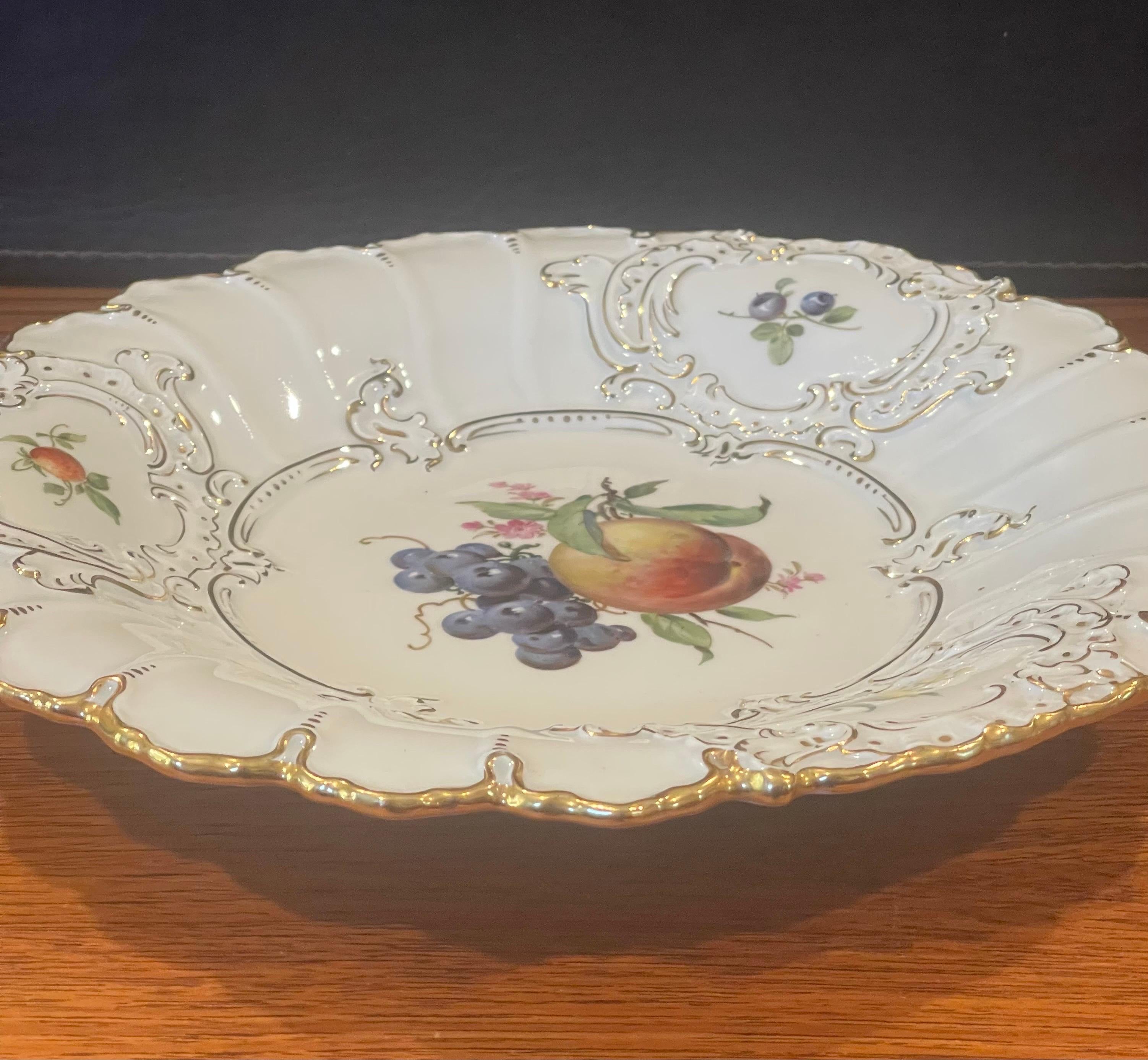 Antique Porcelain Cabinet Bowl by Meissen For Sale 2