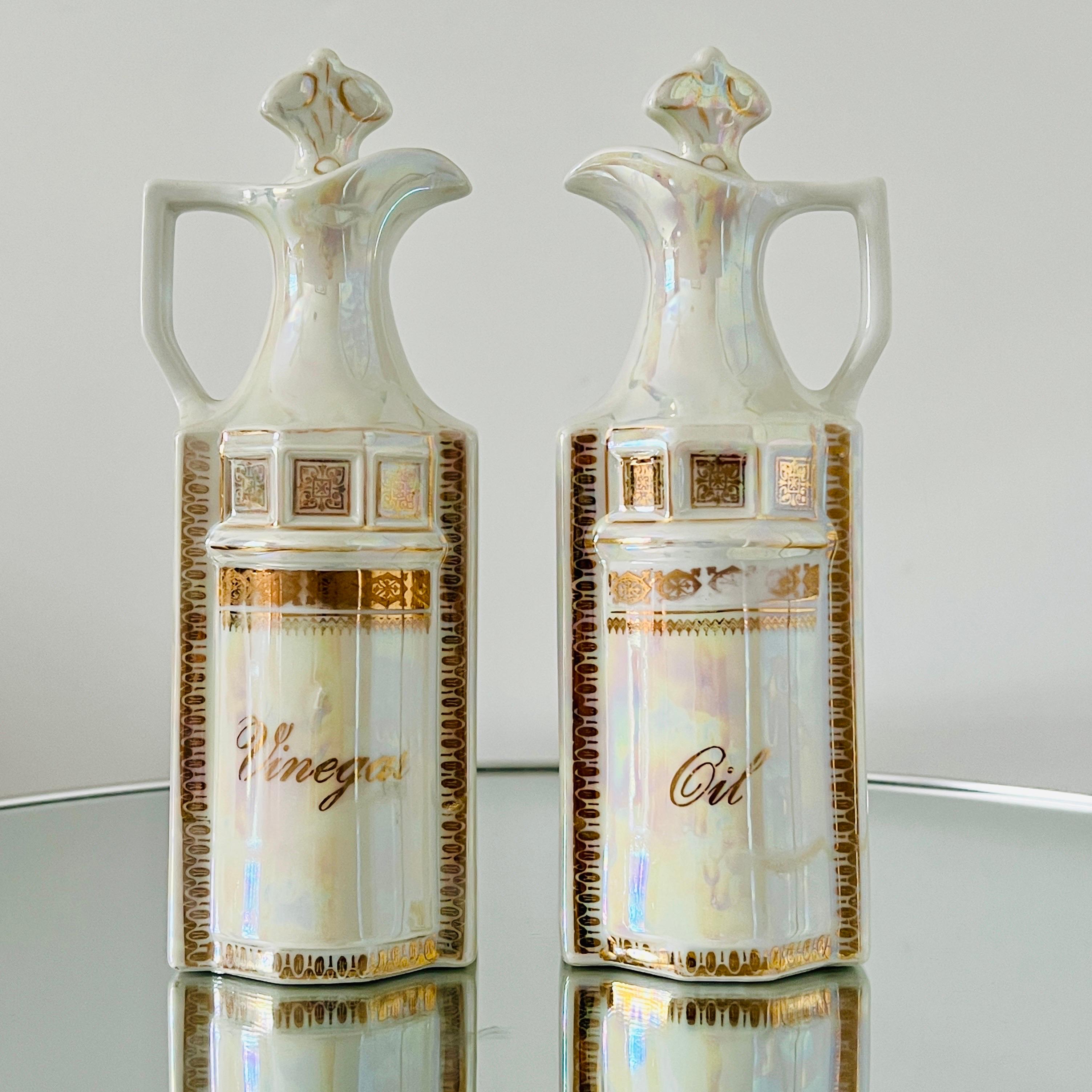 Antique Porcelain Canister Storage Jars and Spice Set / 13, Germany c. 1900 In Good Condition For Sale In Fort Lauderdale, FL