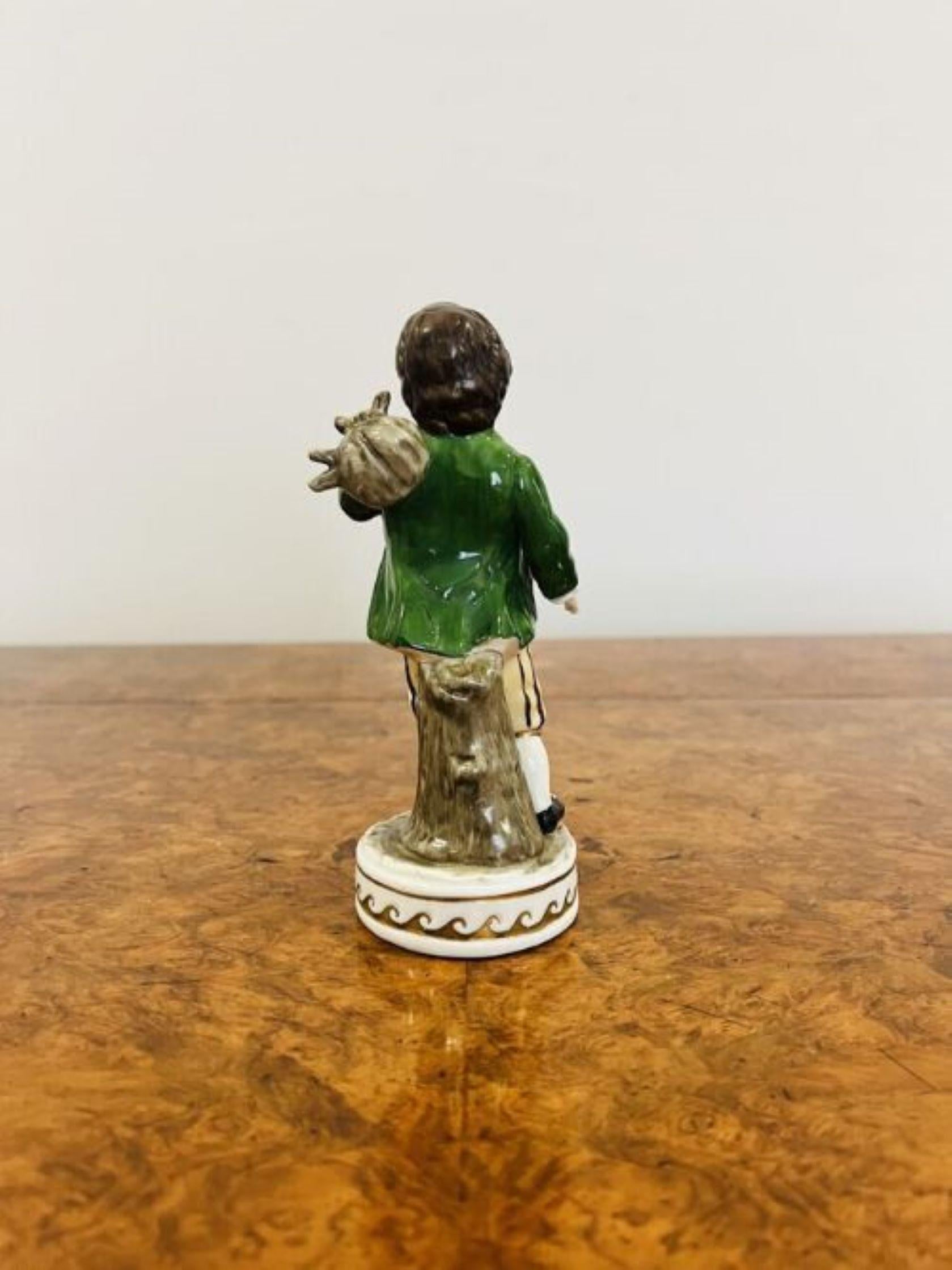 20th Century Antique porcelain continental figure  For Sale