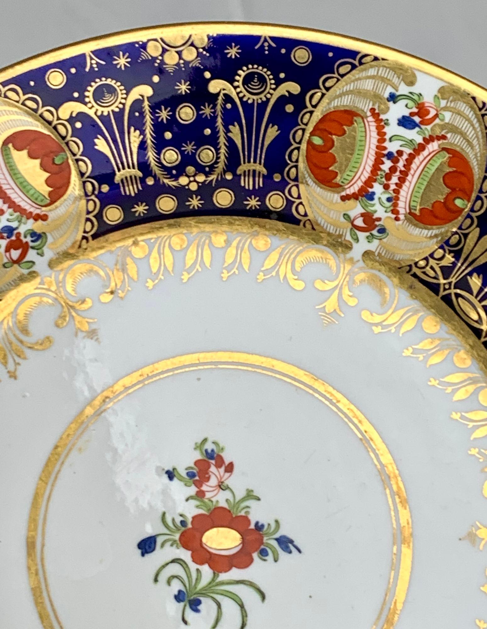 Mario Buatta Cabinet Set Five Imari Pattern Hand Painted Worcester Dishes C-1810 6