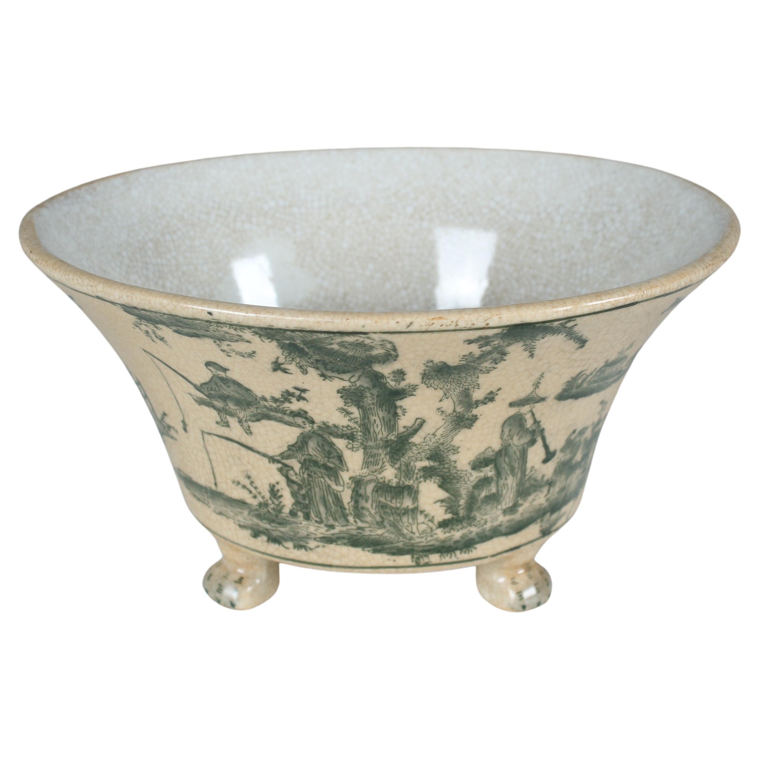 Antique Porcelain Jardinière, Bowl, G&C Interiors Denmark, circa 1900, Asian Art For Sale