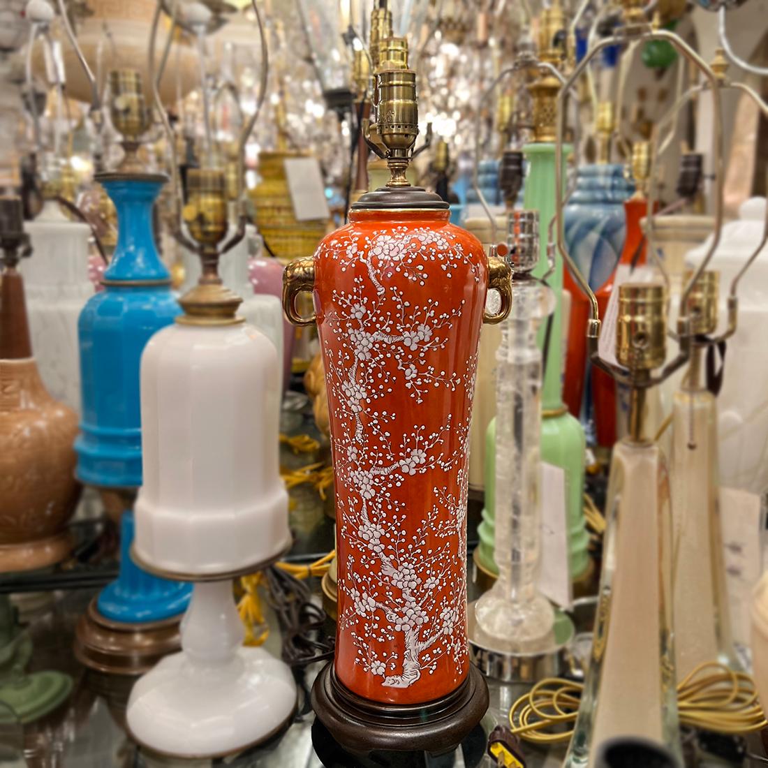 Antique Porcelain Lamp For Sale 2